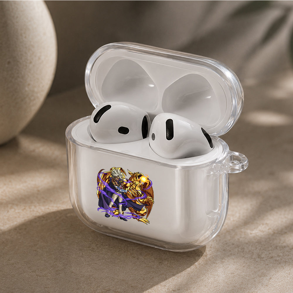 Yu-Gi-Oh Marik Gold Dragon Protective Apple Airpods 4 Clear Case - Durable Clear Protection