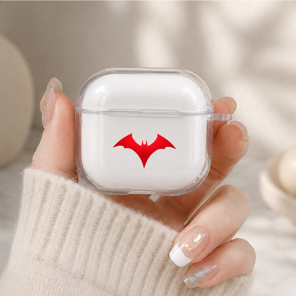 Batman Beyond Logo Protective Apple Airpods 4 Clear Case - Durable Clear Protection
