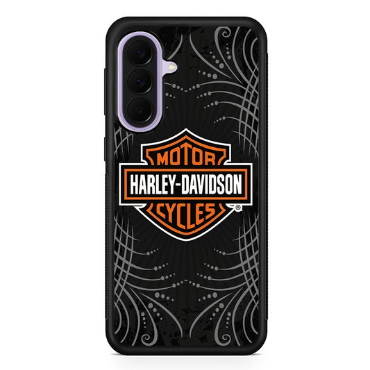 Harley Davidson Grey Motif Samsung Galaxy A37 Case | Samsung Galaxy A37 Rubber Protective Case