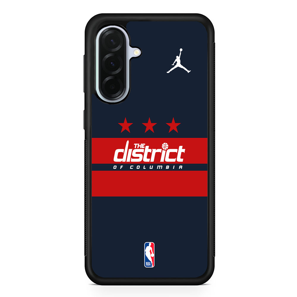 NBA Washington Wizards Navy Jordan Samsung Galaxy A36 Case | Durable Samsung Galaxy A36 Protective Case