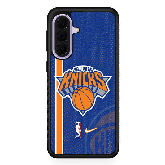 NBA New York Knicks Blue Nike Samsung Galaxy A37 Case | Samsung Galaxy A37 Rubber Protective Case
