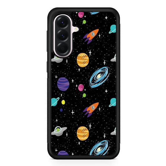 Space Pattern 003 Samsung Galaxy A56 Case | Samsung Galaxy A56 Protective Rubber Case