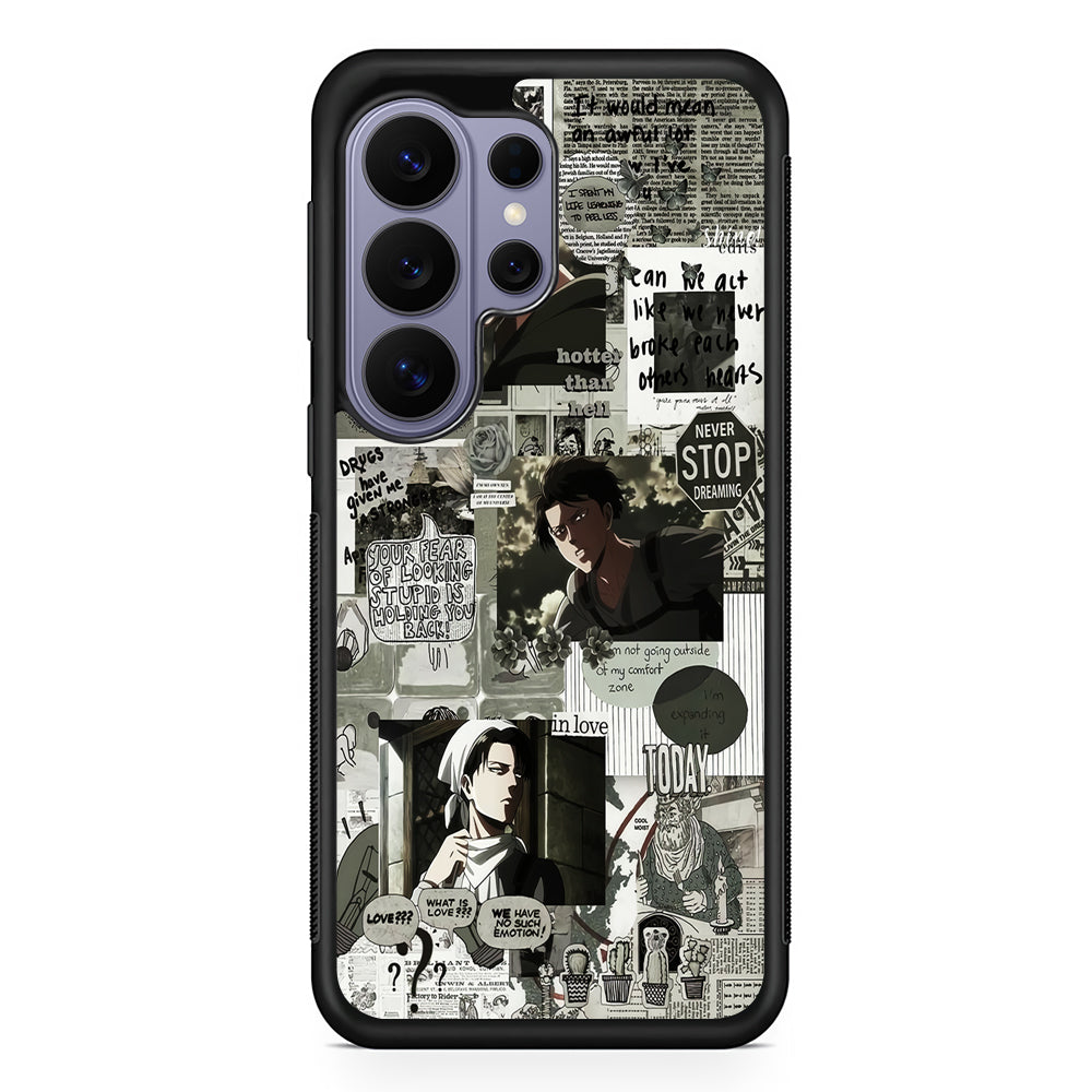 Levi Ackerman Aesthetic Samsung Galaxy S26 Ultra Case | Protective Rubber Cover