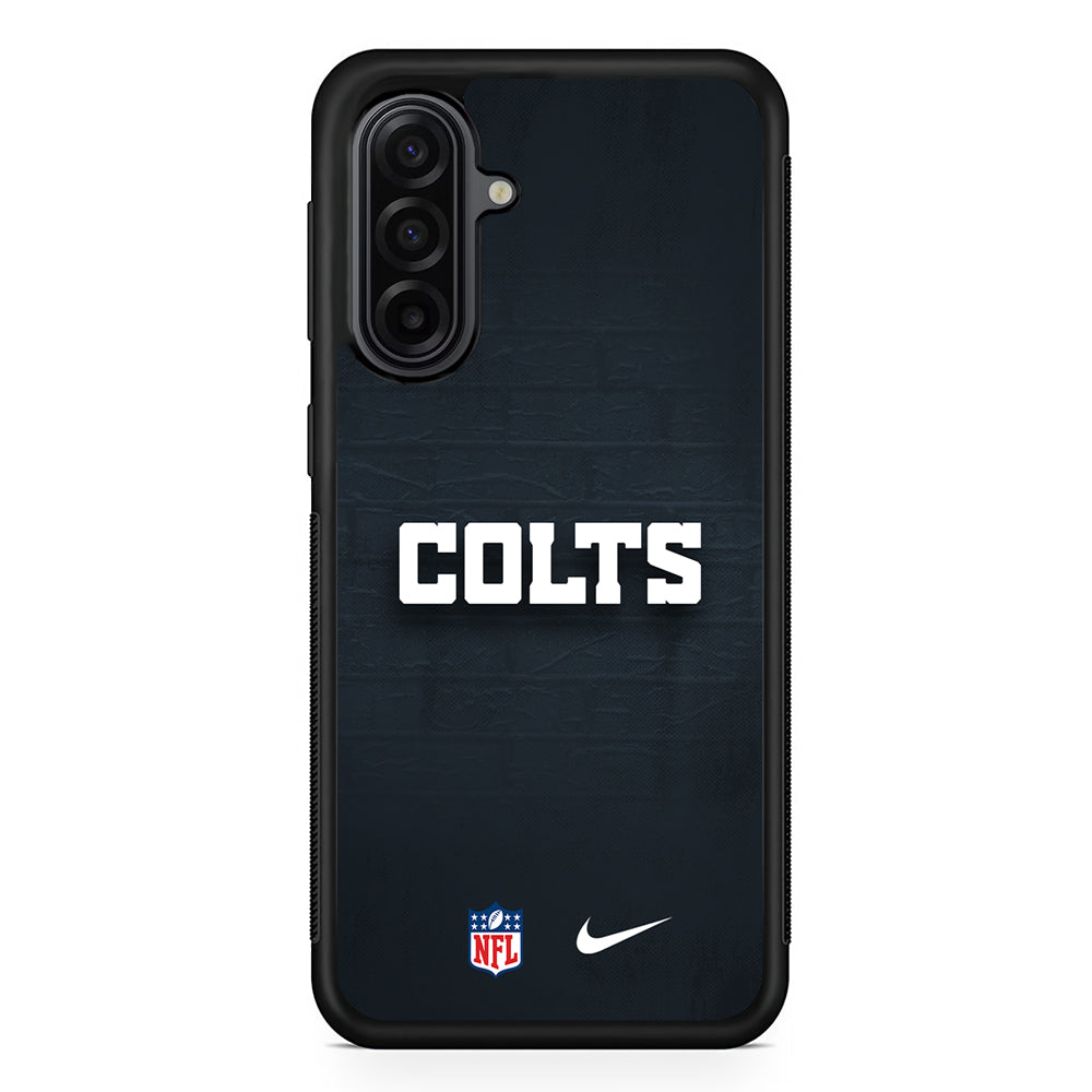 NFL Indianapolis Colts Nike Samsung Galaxy A17 Case | Durable Rubber Samsung Galaxy A17 Phone Case
