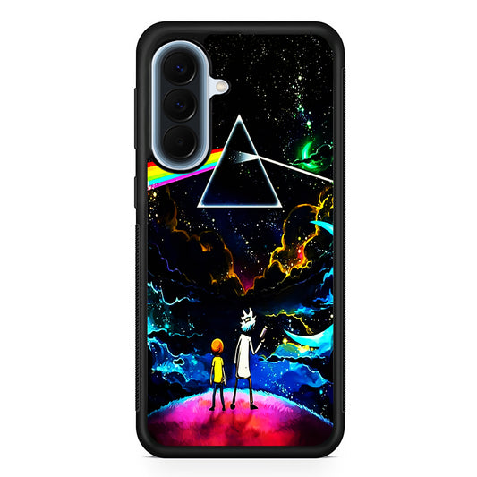 Rick and Morty Triangle Painting Samsung Galaxy A57 Case | Slim Samsung Galaxy A57 Protective Case