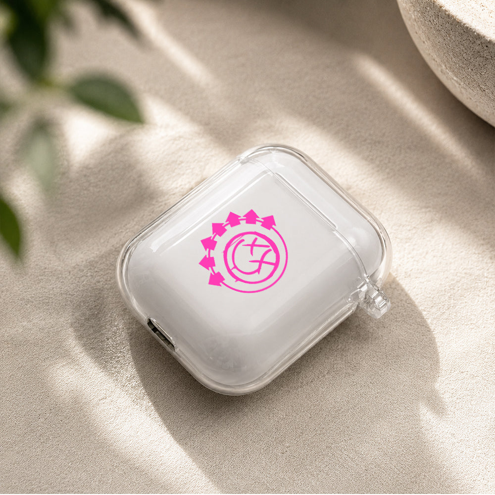Blink-182 Logo Protective Clear Case Cover For Apple Airpods | Soft Silicone AirPods 1 / 2 Case | Protective Cover