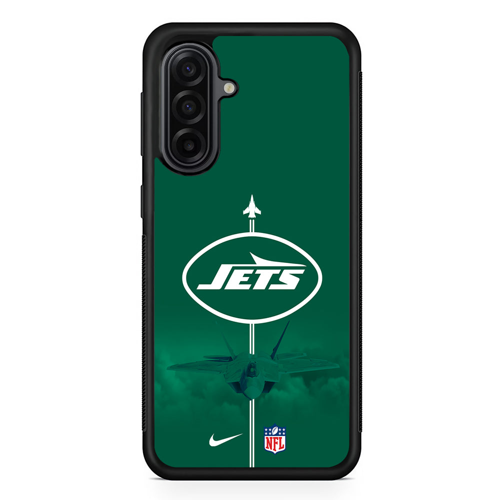 NFL New York Jets Nike Samsung Galaxy A17 Case | Durable Rubber Samsung Galaxy A17 Phone Case