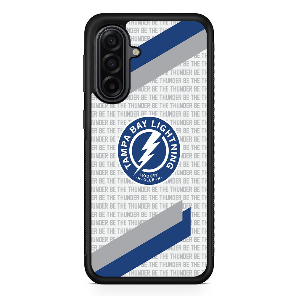 NHL Tampa Bay Lightning Pattern Samsung Galaxy A17 Case | Durable Rubber Samsung Galaxy A17 Phone Case