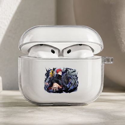 Sasori And Deidara Akatsuki Protective Apple AirPods Pro 3 Clear Case | Shockproof Cover