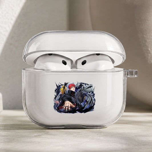 Sasori And Deidara Akatsuki Protective Apple AirPods Pro 3 Clear Case | Shockproof Cover