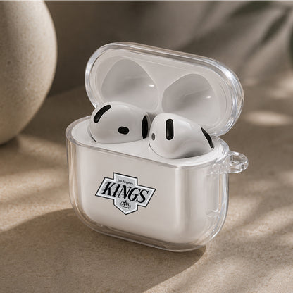 NHL Los Angeles Kings Logo Protective Apple Airpods 4 Clear Case - Durable Clear Protection