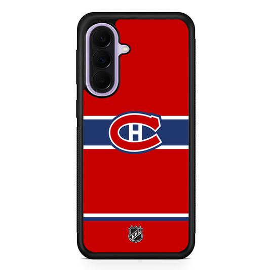 NHL Montréal Canadiens Red Samsung Galaxy A37 Case | Samsung Galaxy A37 Rubber Protective Case