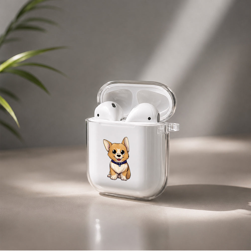 Cute Cartoon Dog Protective Clear Case Cover For Apple Airpods | Soft Silicone AirPods 1 / 2 Case | Protective Cover
