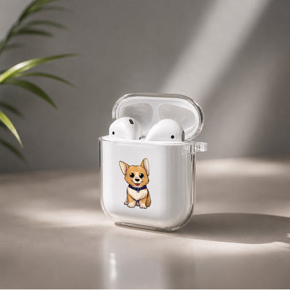 Cute Cartoon Dog Protective Clear Case Cover For Apple Airpods | Soft Silicone AirPods 1 / 2 Case | Protective Cover