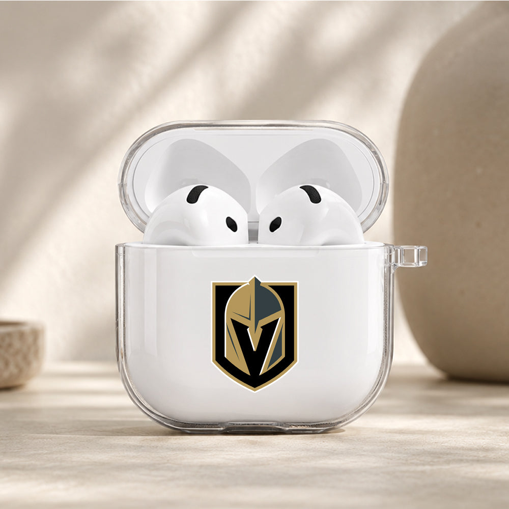 NHL Vegas Golden Knights Logo Protective Apple Airpods 4 Clear Case - Durable Clear Protection