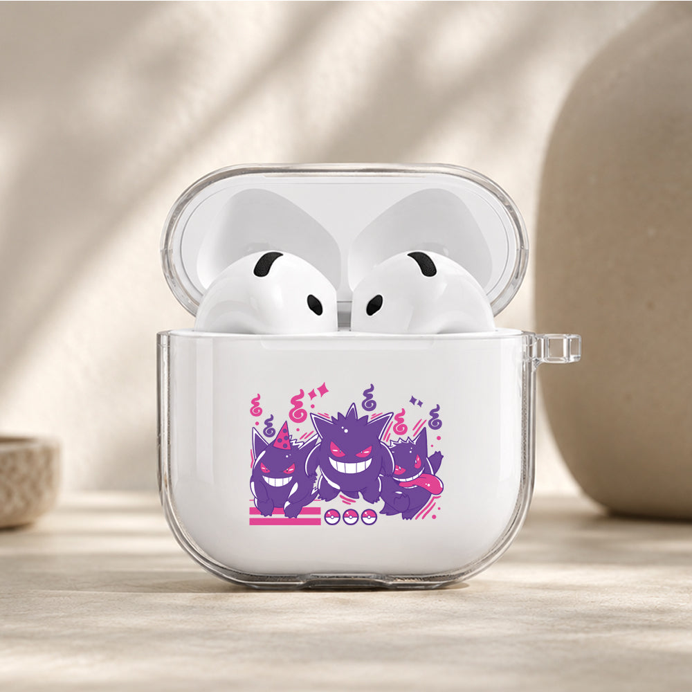 Gengar Creepy and Cute Protective Apple Airpods 4 Clear Case - Durable Clear Protection