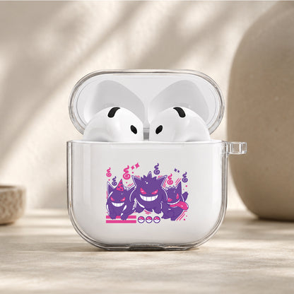 Gengar Creepy and Cute Protective Apple Airpods 4 Clear Case - Durable Clear Protection