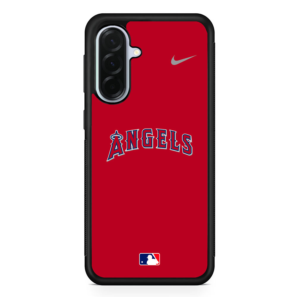 MLB Los Angeles Angels Red Nike Samsung Galaxy A36 Case | Durable Samsung Galaxy A36 Protective Case