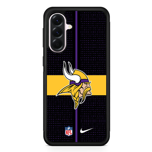 NFL Minnesota Vikings Dot Nike Samsung Galaxy A56 Case | Samsung Galaxy A56 Protective Rubber Case