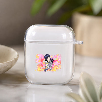 Hinata Hyuuga Beautiful Protective Clear Case Cover For Apple Airpods | Soft Silicone AirPods 1 / 2 Case | Protective Cover