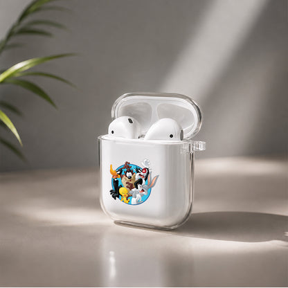 The Looney Tunes Family Protective Clear Case Cover For Apple Airpods | Soft Silicone AirPods 1 / 2 Case | Protective Cover