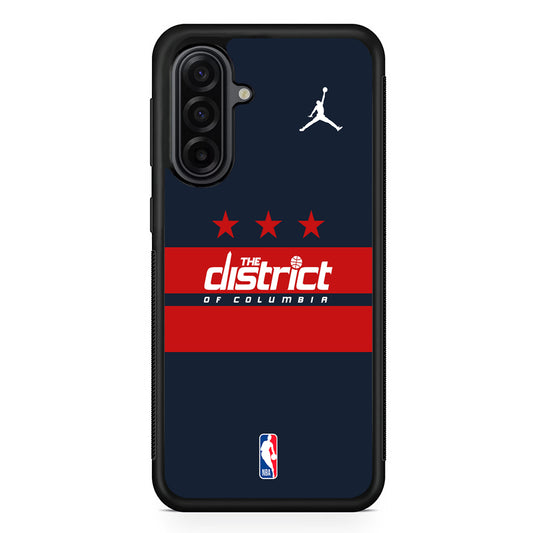 NBA Washington Wizards Navy Jordan Samsung Galaxy A17 Case | Durable Rubber Samsung Galaxy A17 Phone Case