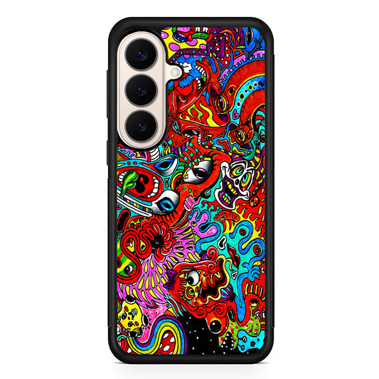 Trippy Aesthetic Colorful Samsung Galaxy S26 Case | Durable Protective Rubber Cover