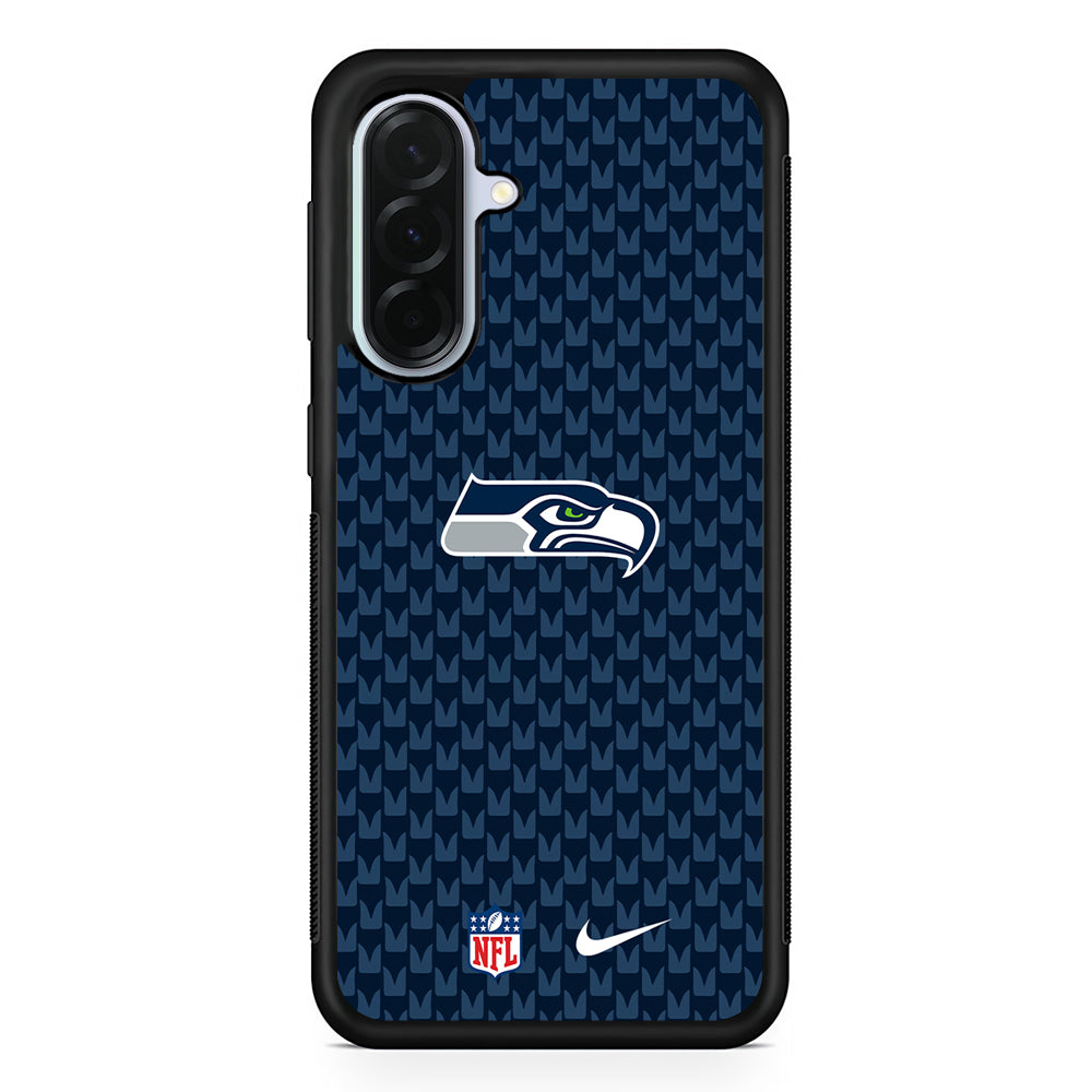 NFL Seattle Seahawks Pattern Nike Samsung Galaxy A36 Case | Durable Samsung Galaxy A36 Protective Case