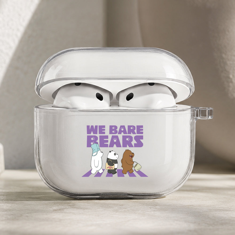 We Bare Bears Abbey Road Protective Apple AirPods Pro 3 Clear Case | Shockproof Cover