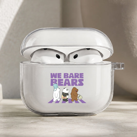 We Bare Bears Abbey Road Protective Apple AirPods Pro 3 Clear Case | Shockproof Cover