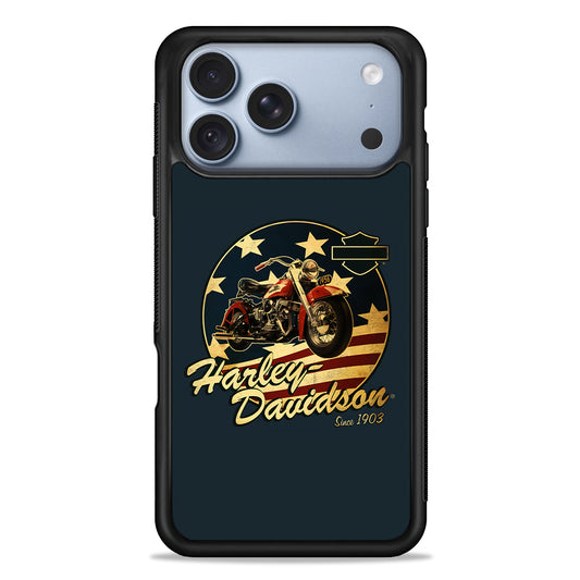 Harley Vintage Logo iPhone 18 Pro Case - iPhone 18 Pro Silicone Case