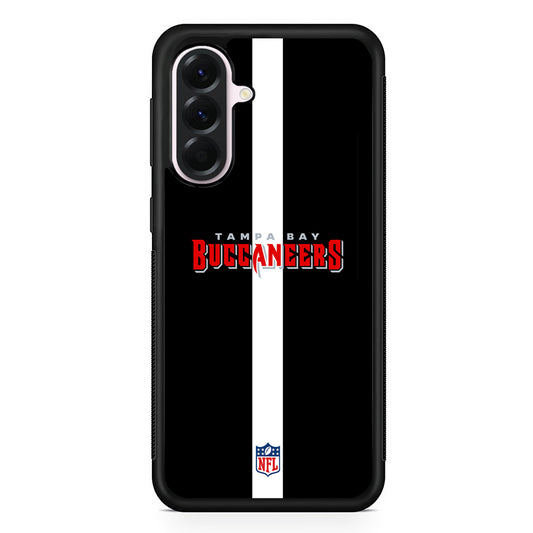 NFL Tampa Bay Buccaneers Black Samsung Galaxy A56 Case | Samsung Galaxy A56 Protective Rubber Case