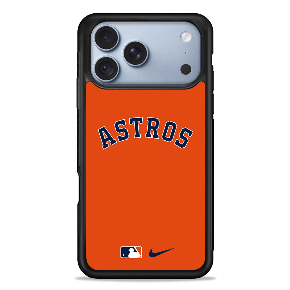 MLB Houston Astros Orange Nike iPhone 18 Pro Case - iPhone 18 Pro Silicone Case