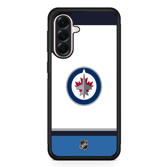 NHL Winnipeg Jets White Samsung Galaxy A56 Case | Samsung Galaxy A56 Protective Rubber Case