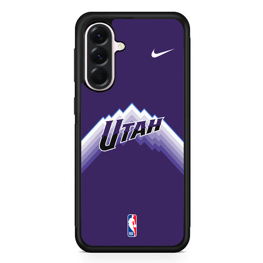 NBA Utah Jazz Purple Nike Samsung Galaxy A56 Case | Samsung Galaxy A56 Protective Rubber Case