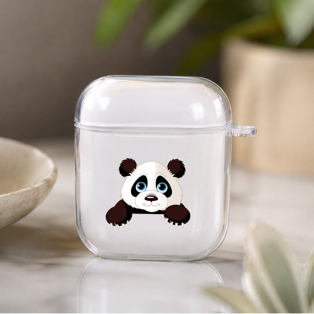 Cute Panda Protective Clear Case Cover For Apple Airpods | Soft Silicone AirPods 1 / 2 Case | Protective Cover
