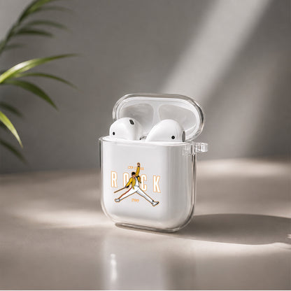 We Will Rock You Protective Clear Case Cover For Apple Airpods | Soft Silicone AirPods 1 / 2 Case | Protective Cover