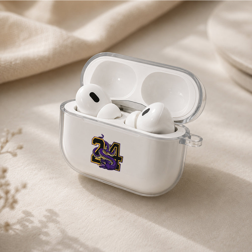 Kobe Black Mamba Spirit Protective Apple AirPods Pro 3 Clear Case | Shockproof Cover