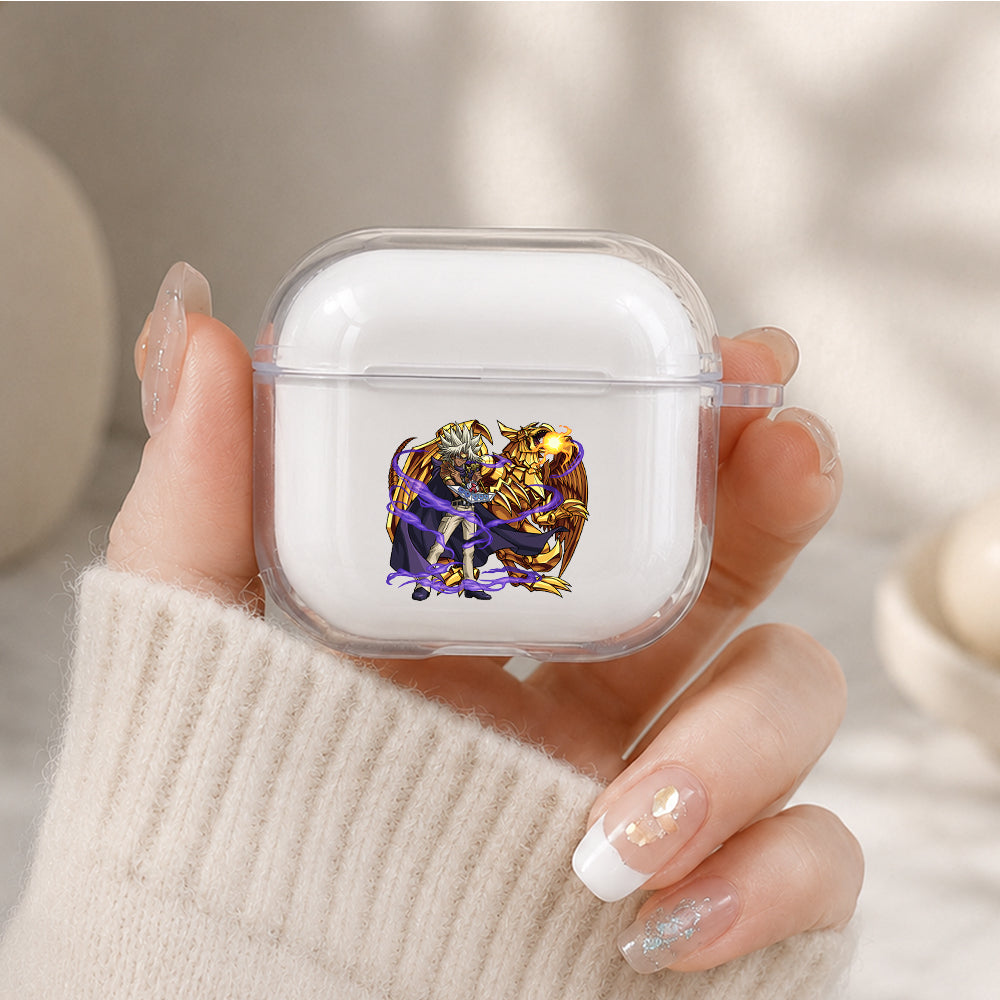 Yu-Gi-Oh Marik Gold Dragon Protective Apple Airpods 4 Clear Case - Durable Clear Protection