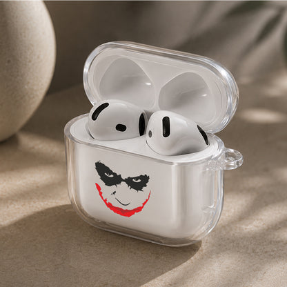 Joker Face Silhouette Protective Apple Airpods 4 Clear Case - Durable Clear Protection