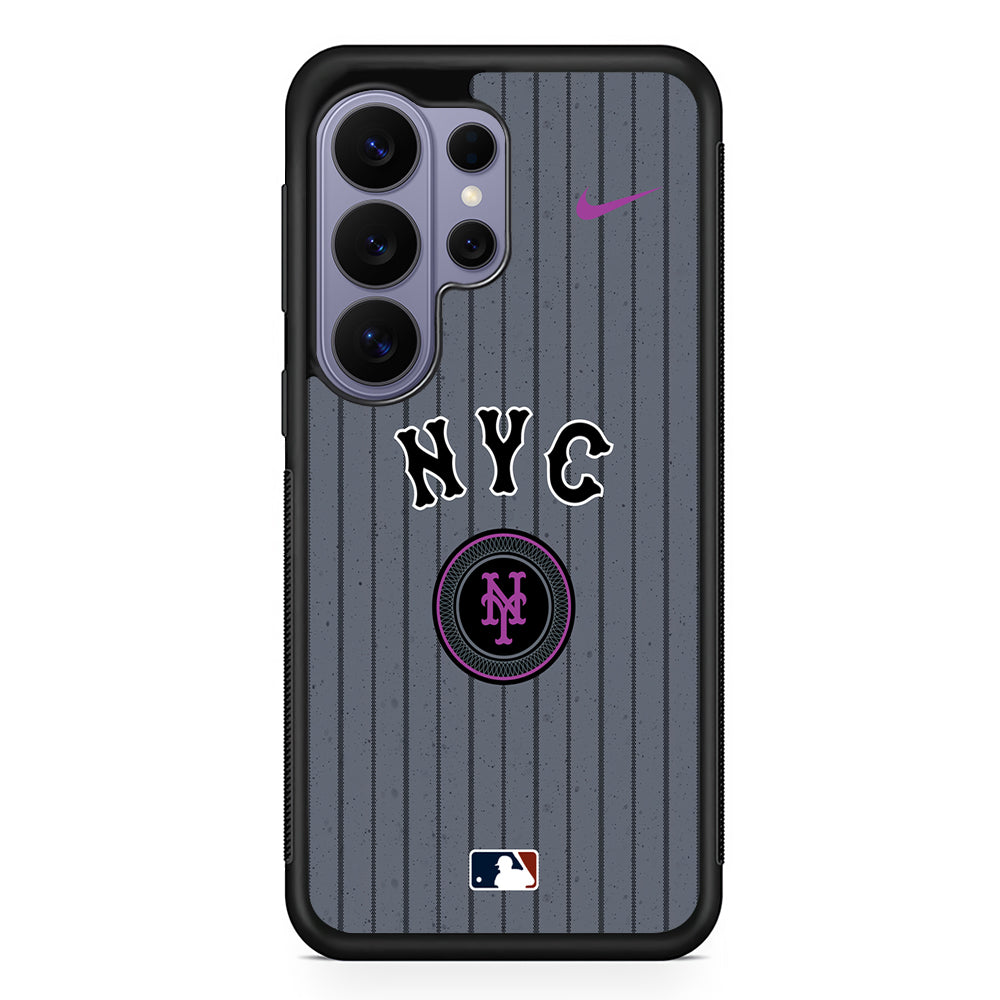 MLB New York Mets Gray Nike Samsung Galaxy S26 Ultra Case | Slim Durable Protective Cover