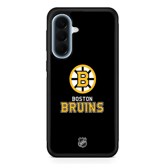 NHL Boston Bruins Black Samsung Galaxy A57 Case | Slim Samsung Galaxy A57 Protective Case