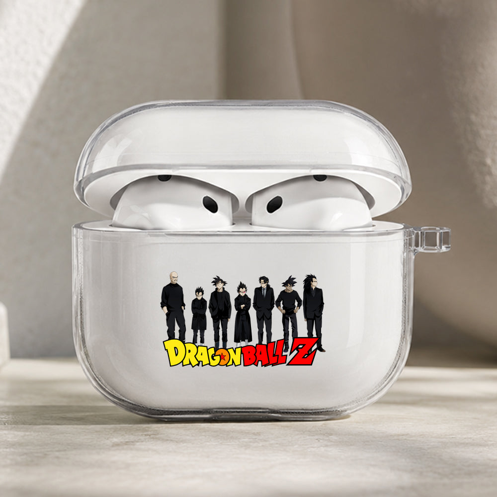 Dragon Ball Z Mafia Style Protective Apple AirPods Pro 3 Clear Case | Shockproof Cover