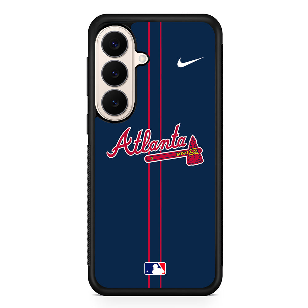 MLB Atlanta Braves Navy Nike Samsung Galaxy S26 Case – Slim Protective Phone Cover