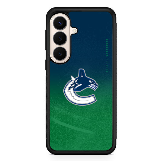 NHL Vancouver Canucks Gradation Samsung Galaxy S26 Case | Durable Protective Rubber Cover