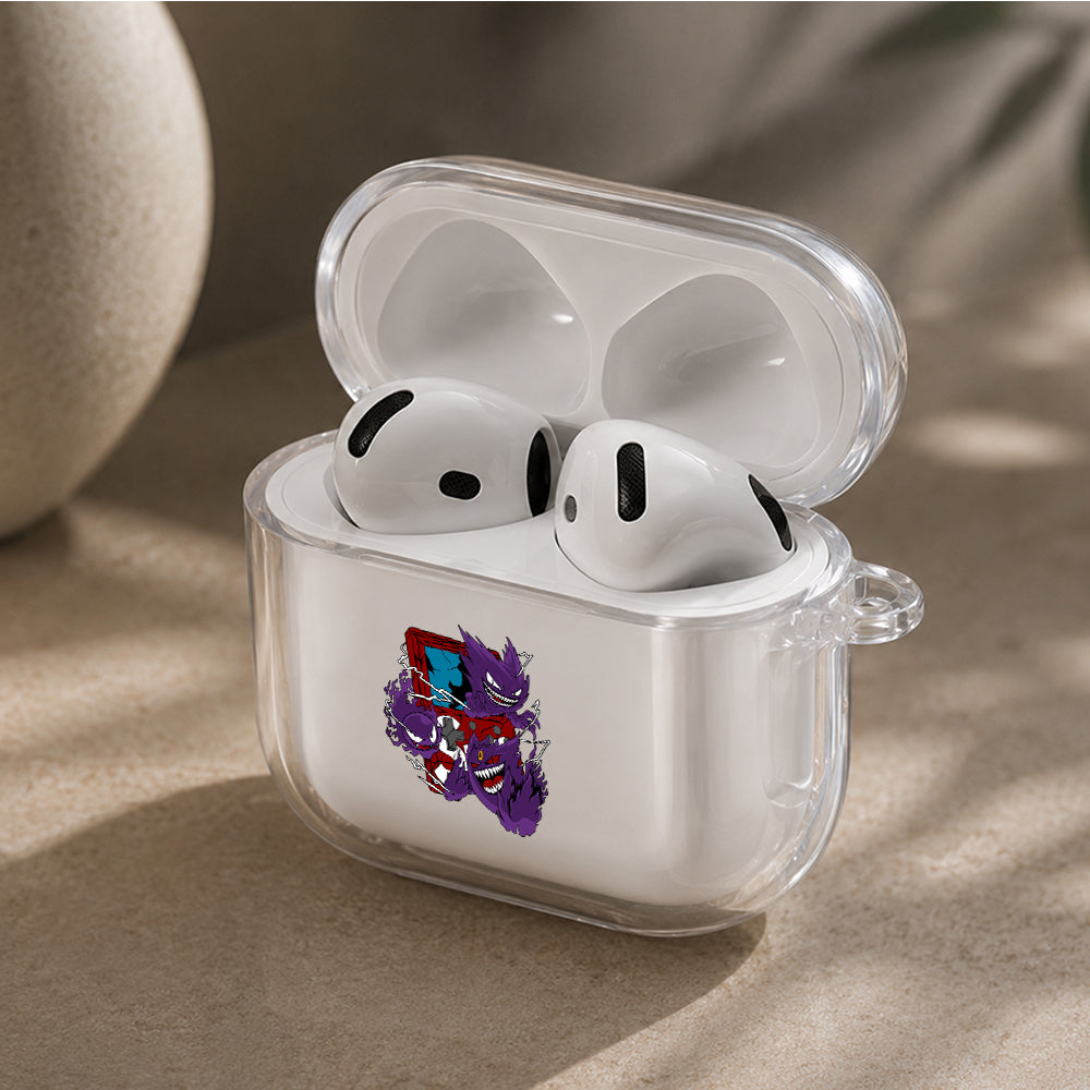 Gengar and The Ghost Trio Protective Apple Airpods 4 Clear Case - Durable Clear Protection