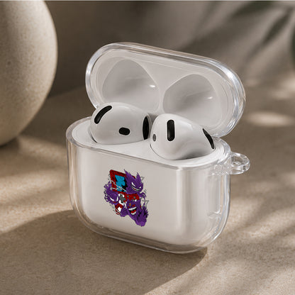 Gengar and The Ghost Trio Protective Apple Airpods 4 Clear Case - Durable Clear Protection