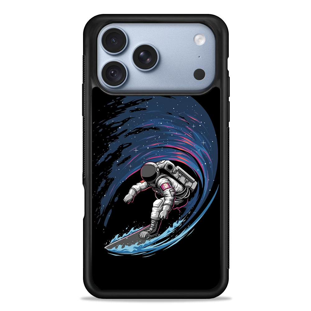 Astronaut Surfing The Sky iPhone 18 Pro Case - iPhone 18 Pro Silicone Case