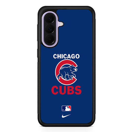 MLB Chicago Cubs Blue Nike Samsung Galaxy A37 Case | Samsung Galaxy A37 Rubber Protective Case