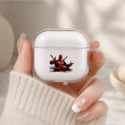 Deadpool Giving a Thumbs-Up Protective Apple Airpods 4 Clear Case - Durable Clear Protection